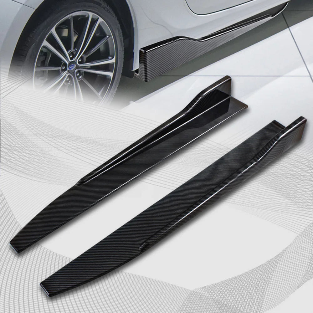 31" x 4" Universal Car side Skirt Rocker Splitters Diffuser Winglet Wind