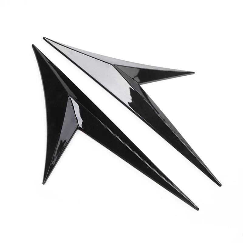 V Shape Universal Fits Car Side Fender Vent Sticker Car Body Decoration Auto Bonnet Air Intake Flow Hood Scoop Cover