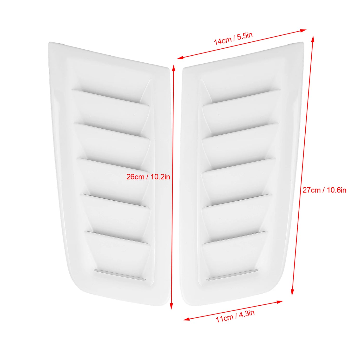 2Pcs Universal Bonnet Air Vents Engine Hood Car Exterior Parts for Focus RS MK2 Style Car Front Vent hood vents