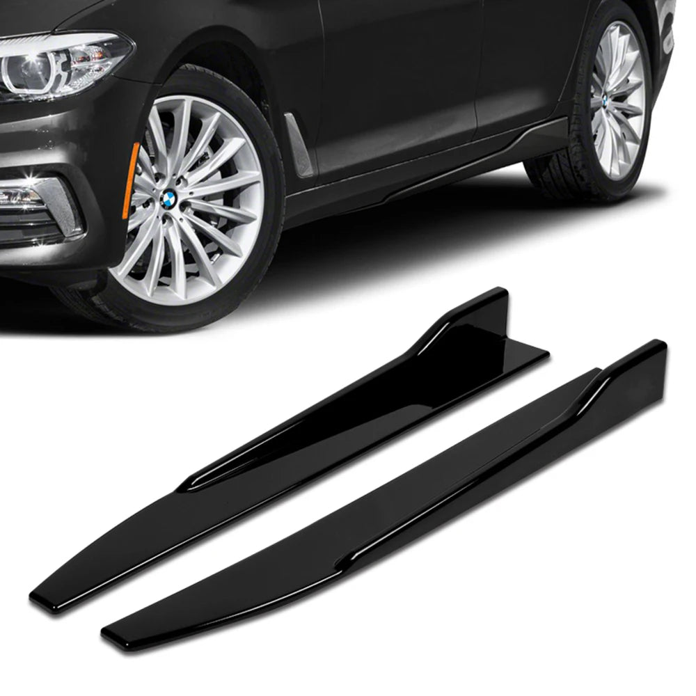 31" x 4" Universal Car side Skirt Rocker Splitters Diffuser Winglet Wind