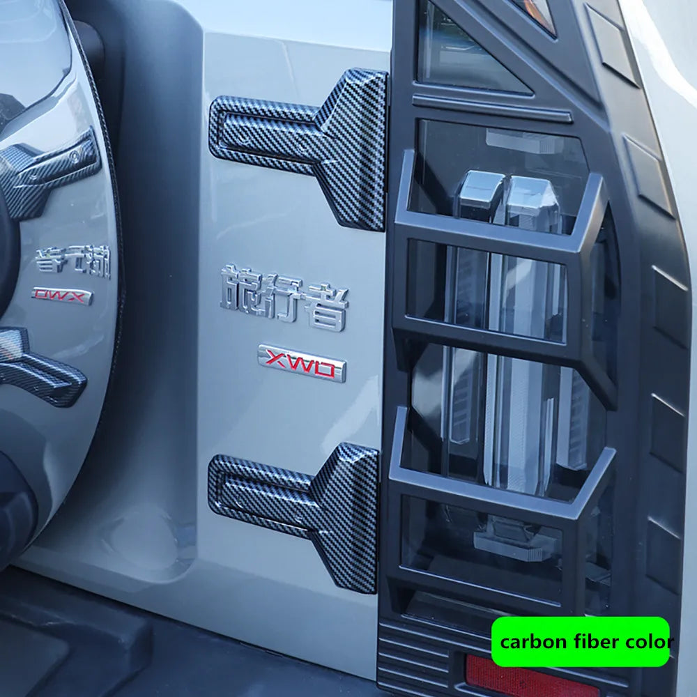 Car Black Tailgate Hinge Cover Modification Styling Accessories For Chery Jetour Traveler T2 2023 2024 2025 Tailgate Hinge Cover