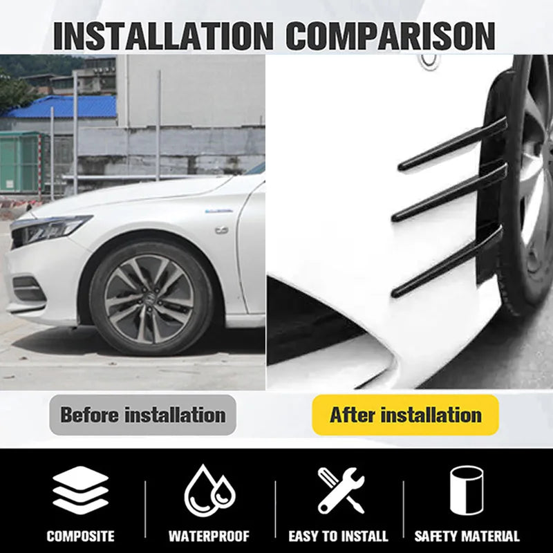 Universal Motors Fender Decoration Car Anti-scratch Anti-collision Decoration Sticker ABS Car Simulation Outlet Side Sticker