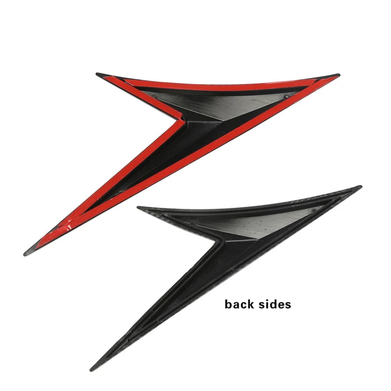 V Shape Universal Fits Car Side Fender Vent Sticker Car Body Decoration Auto Bonnet Air Intake Flow Hood Scoop Cover