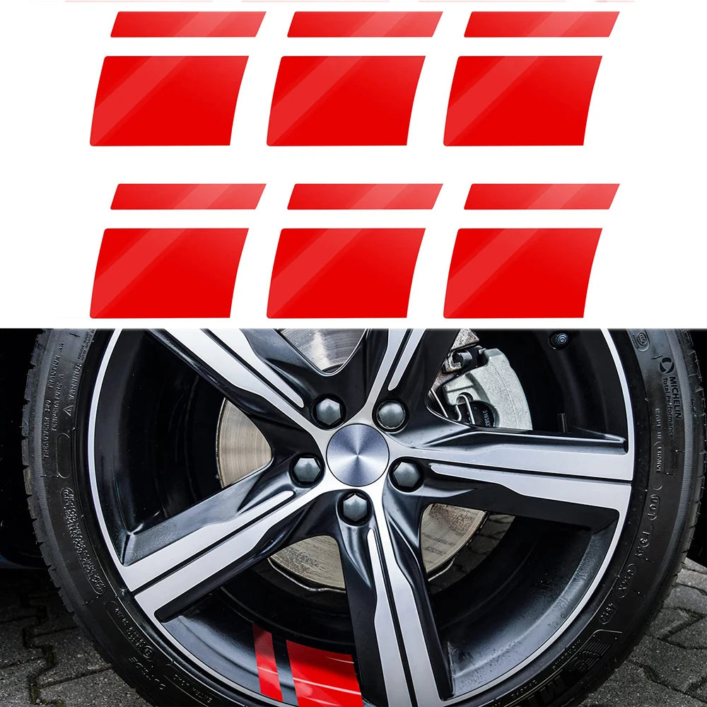 Car Wheel Reflective Stickers Auto Safety Warning Sticker Reflector Protective Strip Film for Trucks Auto Motorcycle Stickers