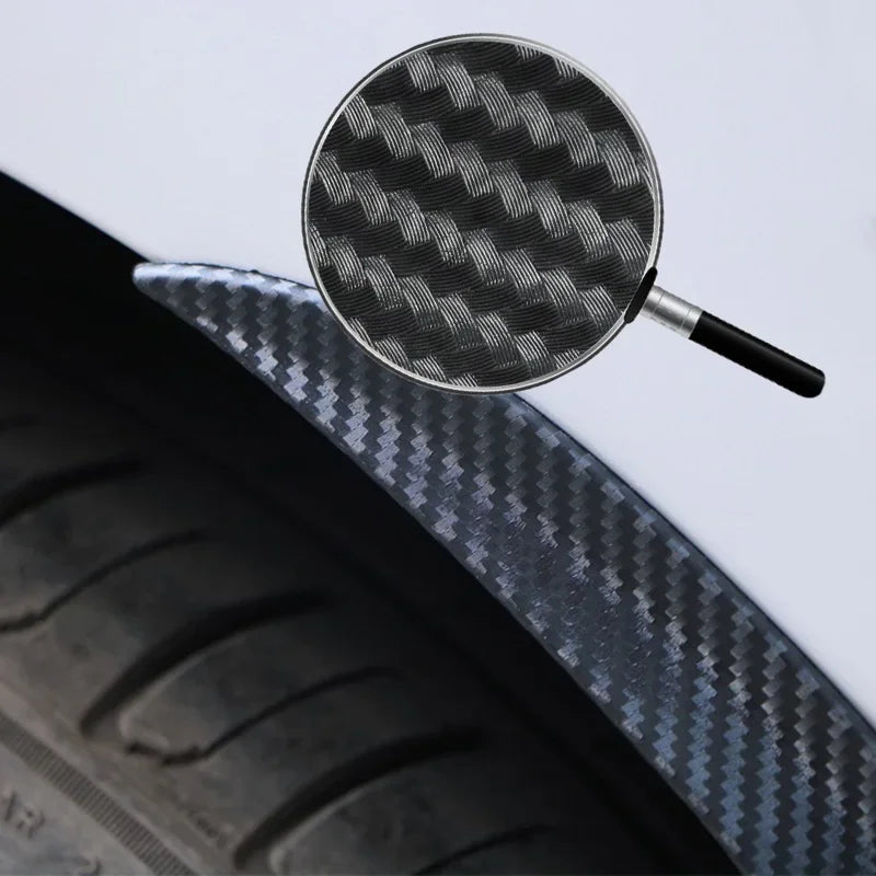 2Pc Universal Car Fender Trim Strip Curved Anti-Scratch Wheels Lip Strip Eyebrow Mudguard Lip Protector Cover Guard Accessories