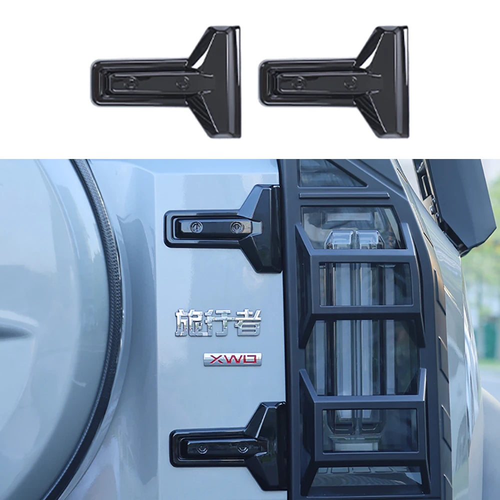 Car Black Tailgate Hinge Cover Modification Styling Accessories For Chery Jetour Traveler T2 2023 2024 2025 Tailgate Hinge Cover