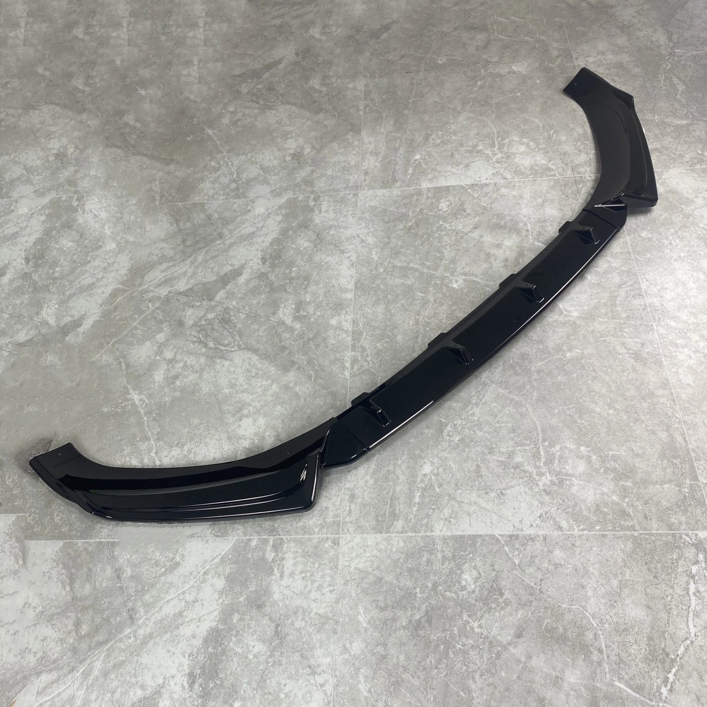 3Pcs Gloss Black Car Front Bumper Lip Splitter