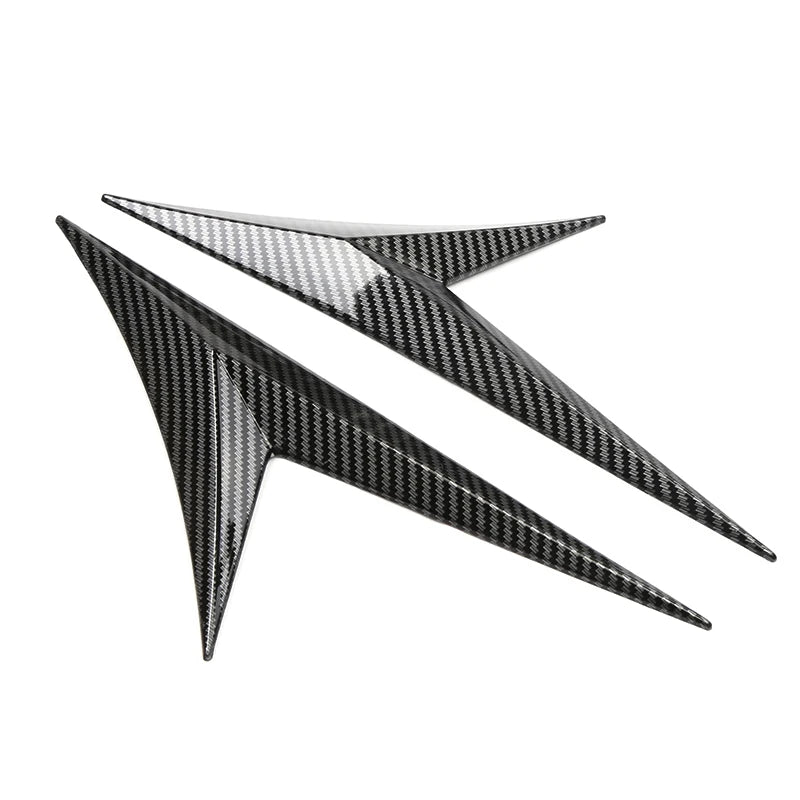 V Shape Universal Fits Car Side Fender Vent Sticker Car Body Decoration Auto Bonnet Air Intake Flow Hood Scoop Cover