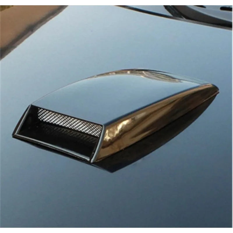 Universal Car Decorative Air Flow Intake Scoop ABS Grille Mesh Bonnet Vent Cover Hood Sticker Car Styling Black Universal