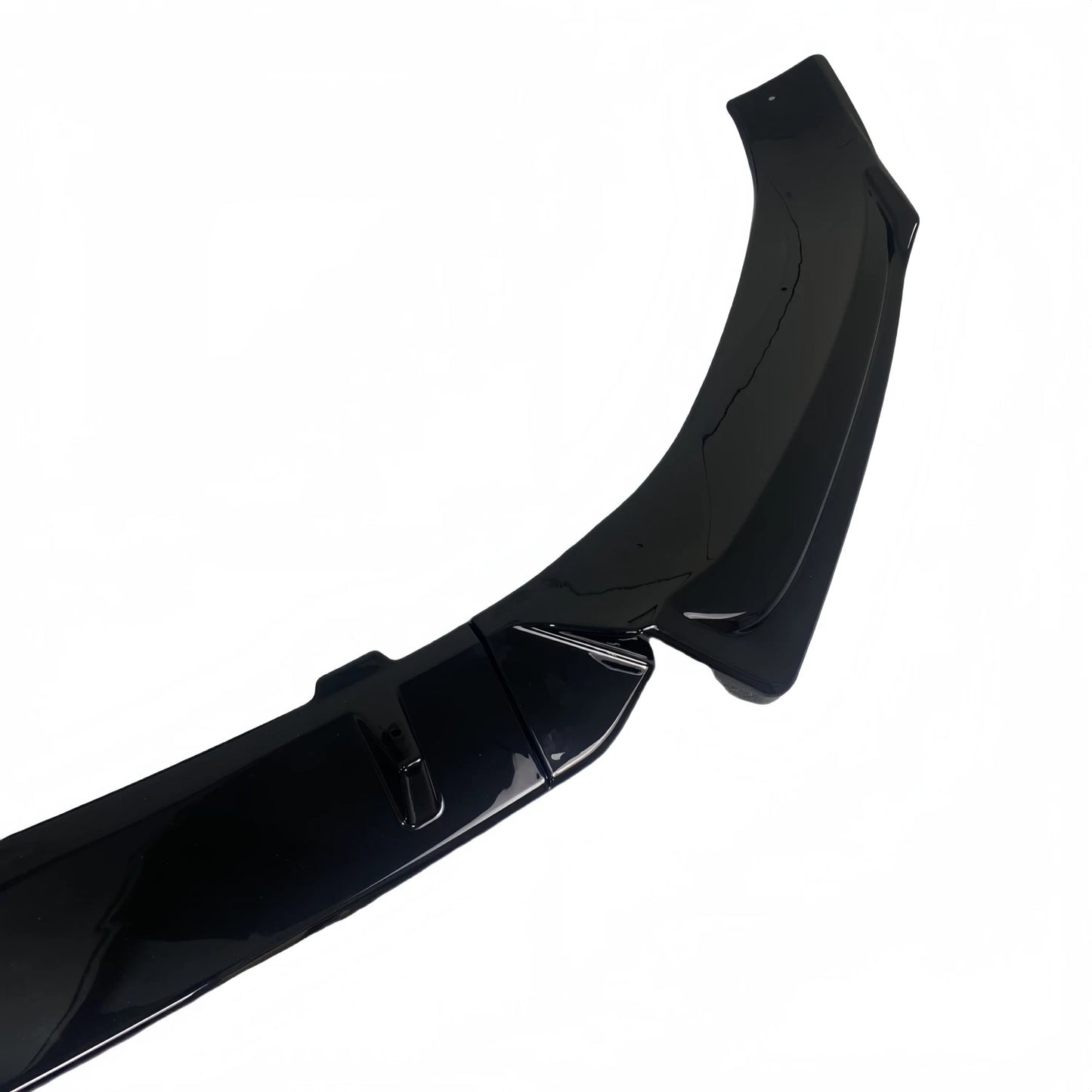 3Pcs Gloss Black Car Front Bumper Lip Splitter