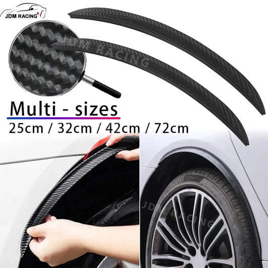 2Pc Universal Car Fender Trim Strip Curved Anti-Scratch Wheels Lip Strip Eyebrow Mudguard Lip Protector Cover Guard Accessories