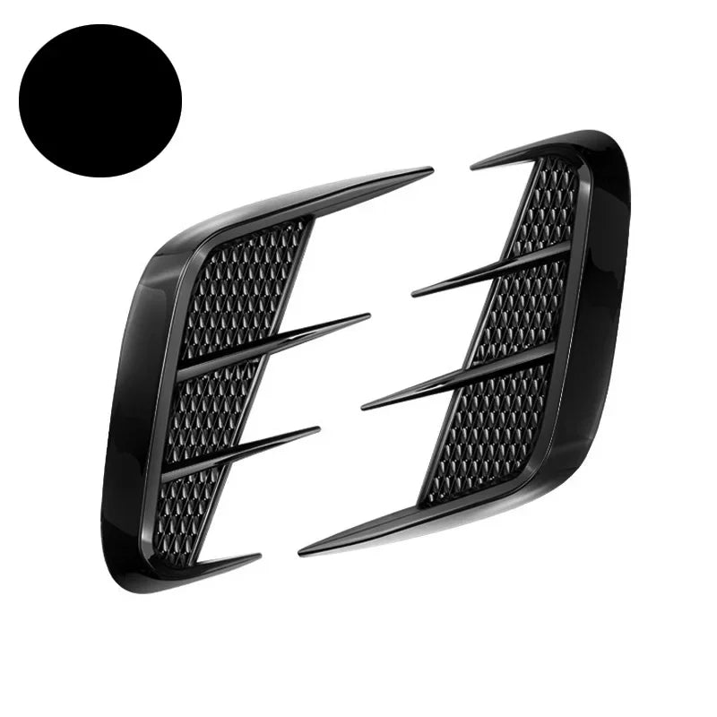 Multifunction Carbon fiber Car Fender Trim Car Sticker Shark Gills Simulation Exhaust Side Intake Hood Body Sticker Accessories