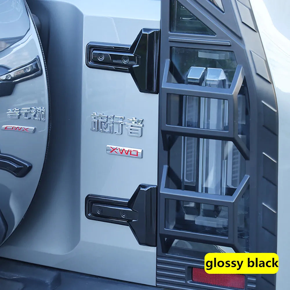 Car Black Tailgate Hinge Cover Modification Styling Accessories For Chery Jetour Traveler T2 2023 2024 2025 Tailgate Hinge Cover