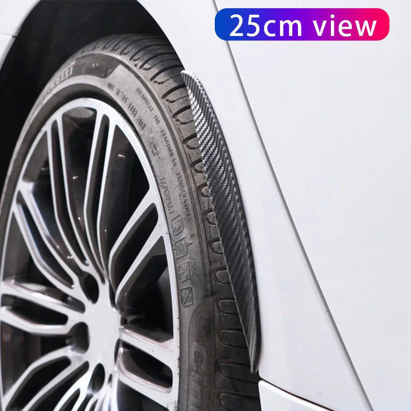 2Pc Universal Car Fender Trim Strip Curved Anti-Scratch Wheels Lip Strip Eyebrow Mudguard Lip Protector Cover Guard Accessories
