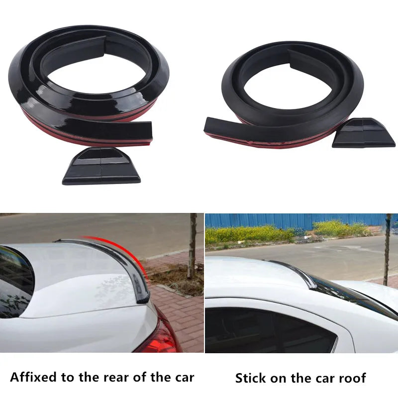1.5M Car-Styling 5D Carbon Fiber Spoilers Styling DIY Refit Spoiler Universal For BMW Toyota Honda KIA Hyundai Opel Mazda NEW
