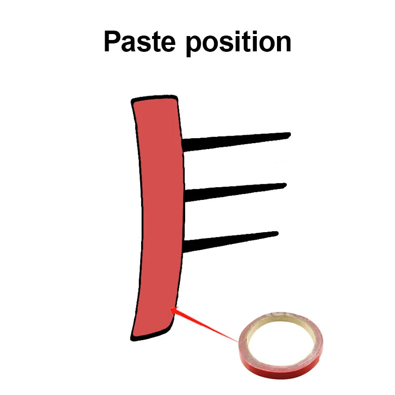 Universal Motors Fender Decoration Car Anti-scratch Anti-collision Decoration Sticker ABS Car Simulation Outlet Side Sticker